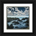 thumbnail image 1 of Anonymous 12x12 Black Ornate Wood Framed with Double Matting Museum Art Print Titled - Ocean Seatide I, Color, 1 of 4