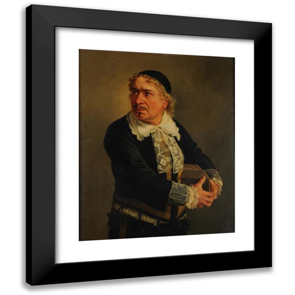 Anonymous 12x14 Black Modern Framed Museum Art Print Titled - Actor Unknown in the Role of Harpagon (Before 1865)