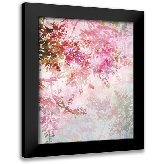 Anonymous 12x14 Black Modern Framed Museum Art Print Titled - Floral Border