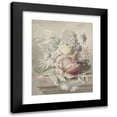 thumbnail image 1 of Anonymous 12x14 Black Modern Framed Museum Art Print Titled - Flowers Lying on a Plinth (C. 1700 - C. 1800), 1 of 5