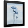 thumbnail image 1 of Anonymous 12x14 Black Modern Framed Museum Art Print Titled - Poppies in blue, 1 of 5