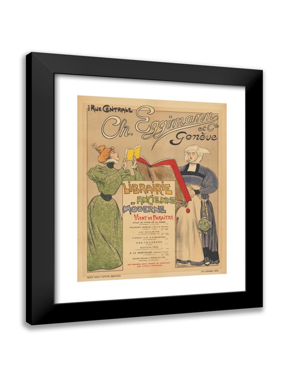 Anonymous 12x14 Black Modern Framed Museum Art Print Titled - Publisher from Publisher Ch. Eggimann Et Cie in Geneva (1897 - C. 1900)
