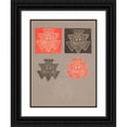 thumbnail image 1 of Anonymous 12x14 Black Ornate Wood Framed Double Matted Museum Art Print Titled: Vignetten from Publishing Company L.J. Veen (1866), 1 of 5