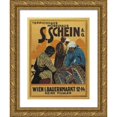 thumbnail image 1 of Anonymous 12x14 Gold Ornate Wood Frame and Double Matted Museum Art Print Titled - Carpet House Mobelhaus S. Schein, Vienna (1924), 1 of 4