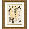 thumbnail image 1 of Anonymous 12x14 Gold Ornate Wood Frame and Double Matted Museum Art Print Titled - Delineator V102 Pl82 (1923), 1 of 4