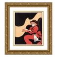 thumbnail image 1 of Anonymous 12x14 Gold Ornate Wood Frame and Double Matted Museum Art Print Titled - The Spell of Ursula (ca. 1890-1920), 1 of 4