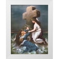 thumbnail image 1 of Anonymous 12x14 White Modern Wood Framed Museum Art Print Titled - RETTUNG, 1 of 4