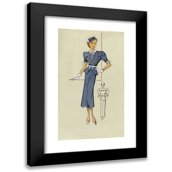 Anonymous 12x18 Black Modern Framed Museum Art Print Titled - Taffeta or Surah (1939)