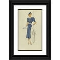 thumbnail image 1 of Anonymous 12x18 Black Ornate Wood Framed Double Matted Museum Art Print Titled - Taffeta or Surah (1939), 1 of 5