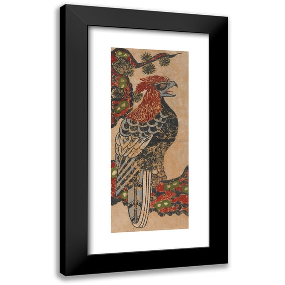 Anonymous 12x24 Black Modern Framed Museum Art Print Titled - Eagle (Early 18th Century)