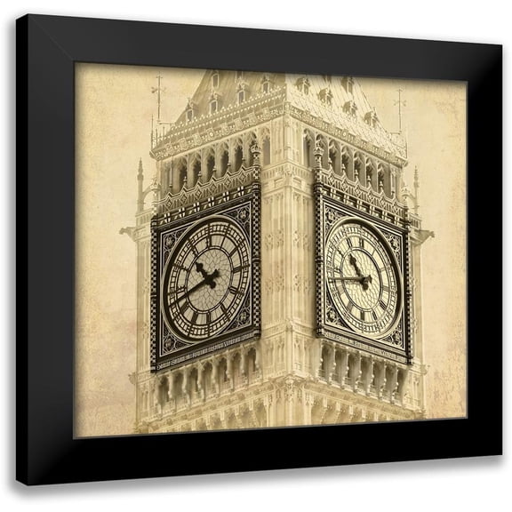 Anonymous 13x12 Black Modern Framed Museum Art Print Titled - Big Ben Vintage