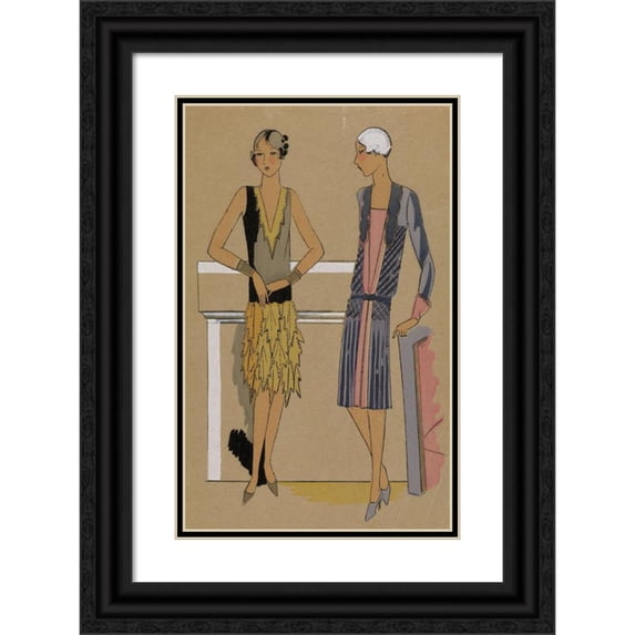 Anonymous 13x18 Black Ornate Wood Framed Double Matted Museum Art Print Titled - Brandt Creations (1927)