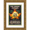 thumbnail image 1 of Anonymous 13x18 Gold Ornate Wood Frame and Double Matted Museum Art Print Titled - Irish Canadians. Enlist in an Irish and Canadian Battalion (1915), 1 of 4