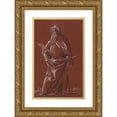 thumbnail image 1 of Anonymous 13x18 Gold Ornate Wood Frame and Double Matted Museum Art Print Titled - The Apostle Simon, 1 of 4