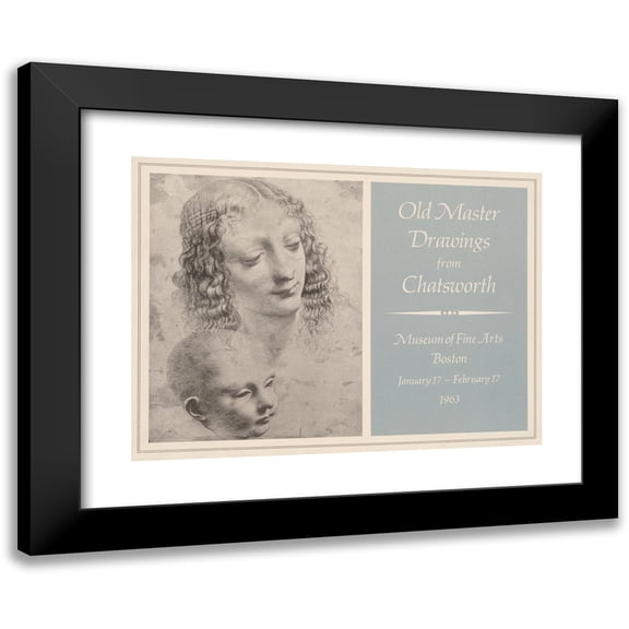 Anonymous 14x11 Black Modern Framed Museum Art Print Titled - Old Master Drawings from Chatsworth. (1963)