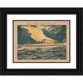 thumbnail image 1 of Anonymous 14x11 Black Ornate Wood Framed Double Matted Museum Art Print Titled: Torpedo Boat Number 8 of the Empire of Great Japan (1894), 1 of 5