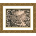 thumbnail image 1 of Anonymous 14x11 Gold Ornate Wood Frame and Double Matted Museum Art Print Titled - The Weekly Sunday School Lesson, Vol. 1, No. 8 (1874), 1 of 4