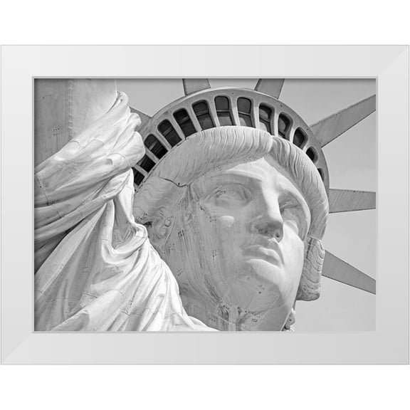 Anonymous 14x11 White Modern Wood Framed Museum Art Print Titled - Lady Liberty Portrait