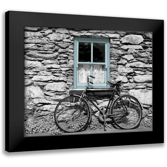 Anonymous 14x12 Black Modern Framed Museum Art Print Titled - Bicycle by Rural Cottage