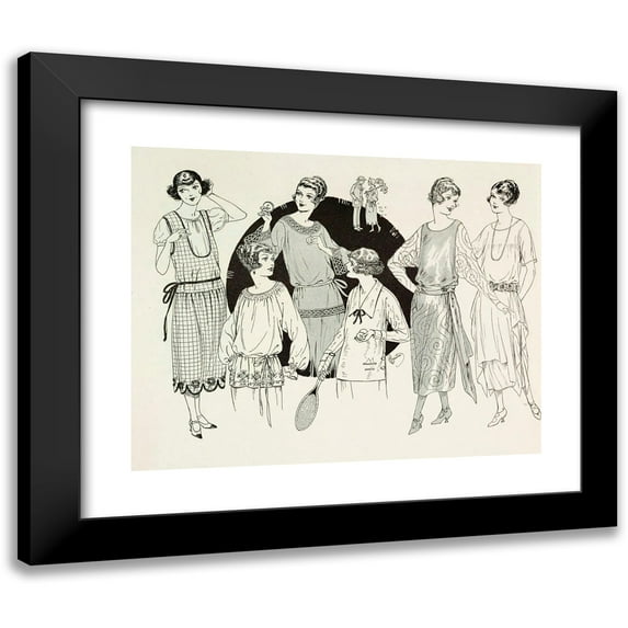 Anonymous 14x12 Black Modern Framed Museum Art Print Titled - Delineator V99 Pl21 (1922)