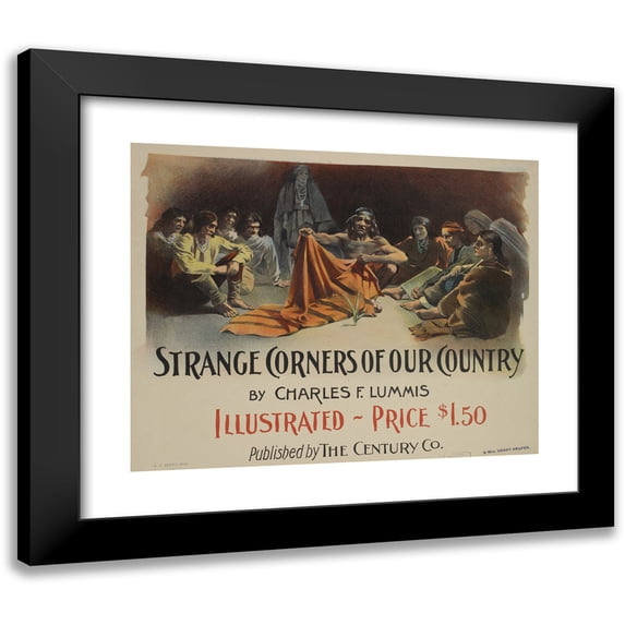 Anonymous 14x12 Black Modern Framed Museum Art Print Titled - Strange Corners of Our Country (1895 - 1911)