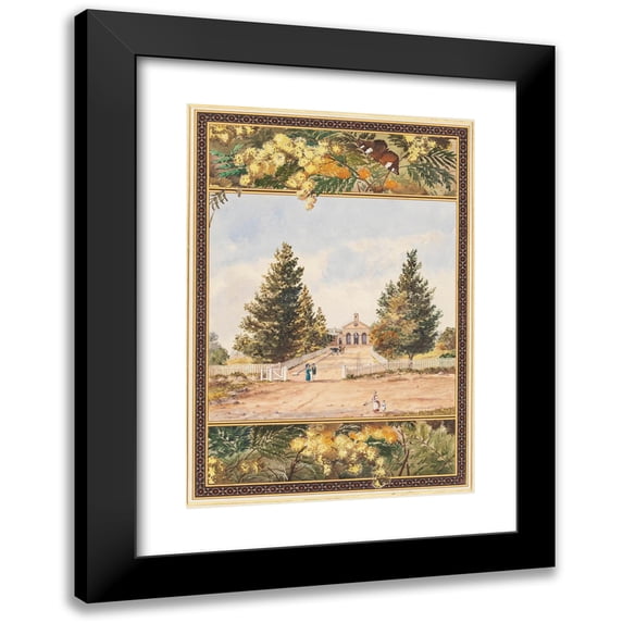 Anonymous 14x18 Black Modern Framed Museum Art Print Titled - Addresses Presented to Lord Carrington Governor of New South Wales, Pl.04 (1888)