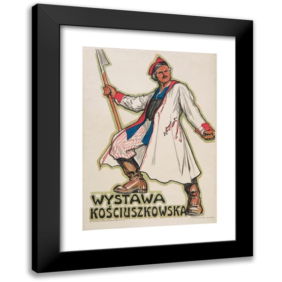 Anonymous 14x18 Black Modern Framed Museum Art Print Titled - Kościuszko Exhibition. (1917)