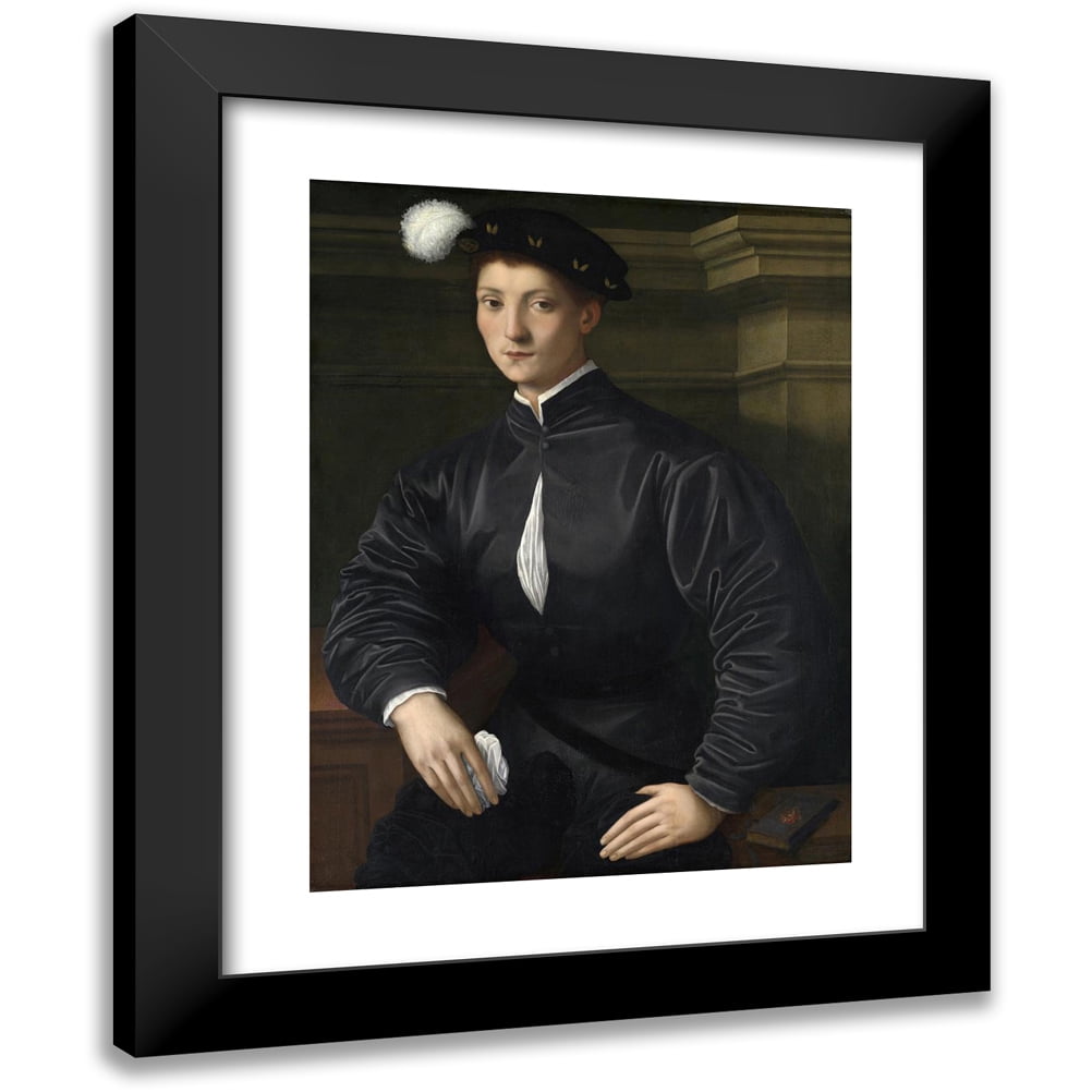 Anonymous 14x18 Black Modern Framed Museum Art Print Titled Portrait