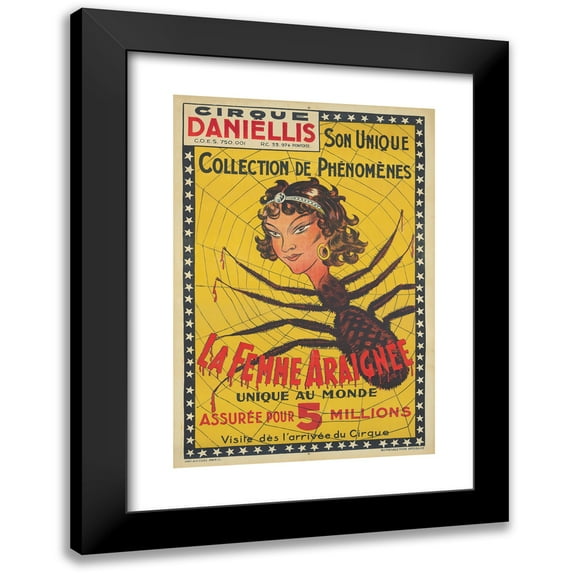 Anonymous 14x18 Black Modern Framed Museum Art Print Titled - The Spider Woman