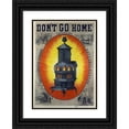 thumbnail image 1 of Anonymous 14x18 Black Ornate Wood Framed Double Matted Museum Art Print Titled - Don't Go Home Until You See the Celebrated Dubuque Soft Coal Burner, 1 of 5