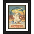 thumbnail image 1 of Anonymous 14x18 Black Ornate Wood Framed Double Matted Museum Art Print Titled - La Grande Roue (1899), 1 of 5