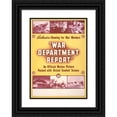 thumbnail image 1 of Anonymous 14x18 Black Ornate Wood Framed Double Matted Museum Art Print Titled - War Department Report an Official Motion Picture Packed with Actual Combat Scenes-Exclusive Showing for, 1 of 5