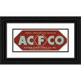 thumbnail image 1 of Anonymous 14x8 Black Ornate Wood Framed Double Matted Museum Art Print Titled: Acfco Citrus Label (1928), 1 of 5
