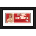 thumbnail image 1 of Anonymous 14x8 Black Ornate Wood Framed Double Matted Museum Art Print Titled: Maid of Athens Brand Citrus Label (1940s), 1 of 5