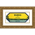 thumbnail image 1 of Anonymous 14x8 Gold Ornate Wood Frame and Double Matted Museum Art Print Titled - Burks Brand Sweet Corn Label (1930-1950), 1 of 4
