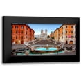 thumbnail image 1 of Anonymous 14x9 Black Modern Framed Museum Art Print Titled - Piazza di Spagna, Roma, 1 of 5