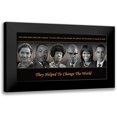 thumbnail image 1 of Anonymous 14x9 Black Modern Framed Museum Art Print Titled - They Helped To Change The World, 1 of 5