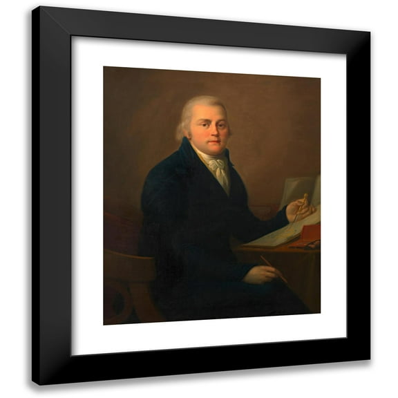 Anonymous 15x17 Black Modern Framed Museum Art Print Titled - Josef Gerl (Architect and Master Builder) (Around 1770)