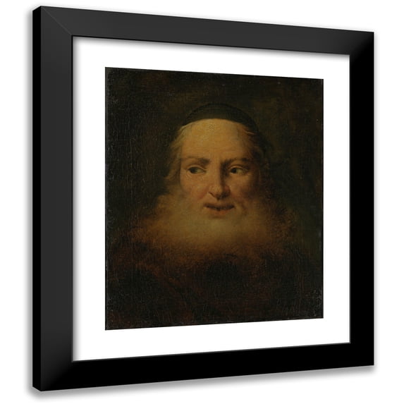 Anonymous 15x18 Black Modern Framed Museum Art Print Titled - An Old, Bearded Man