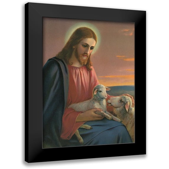 Anonymous 15x18 Black Modern Framed Museum Art Print Titled - DER GUTE HIRTE