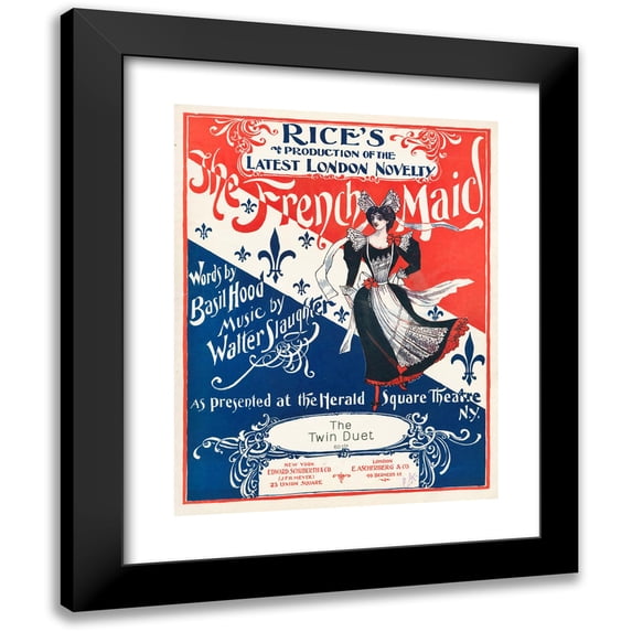 Anonymous 15x18 Black Modern Framed Museum Art Print Titled - French Maid (1897)