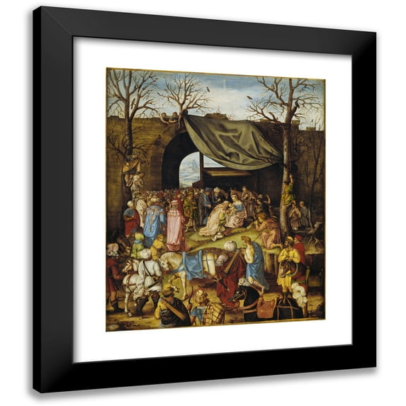 Anonymous 15x18 Black Modern Framed Museum Art Print Titled - The Adoration of the Magi
