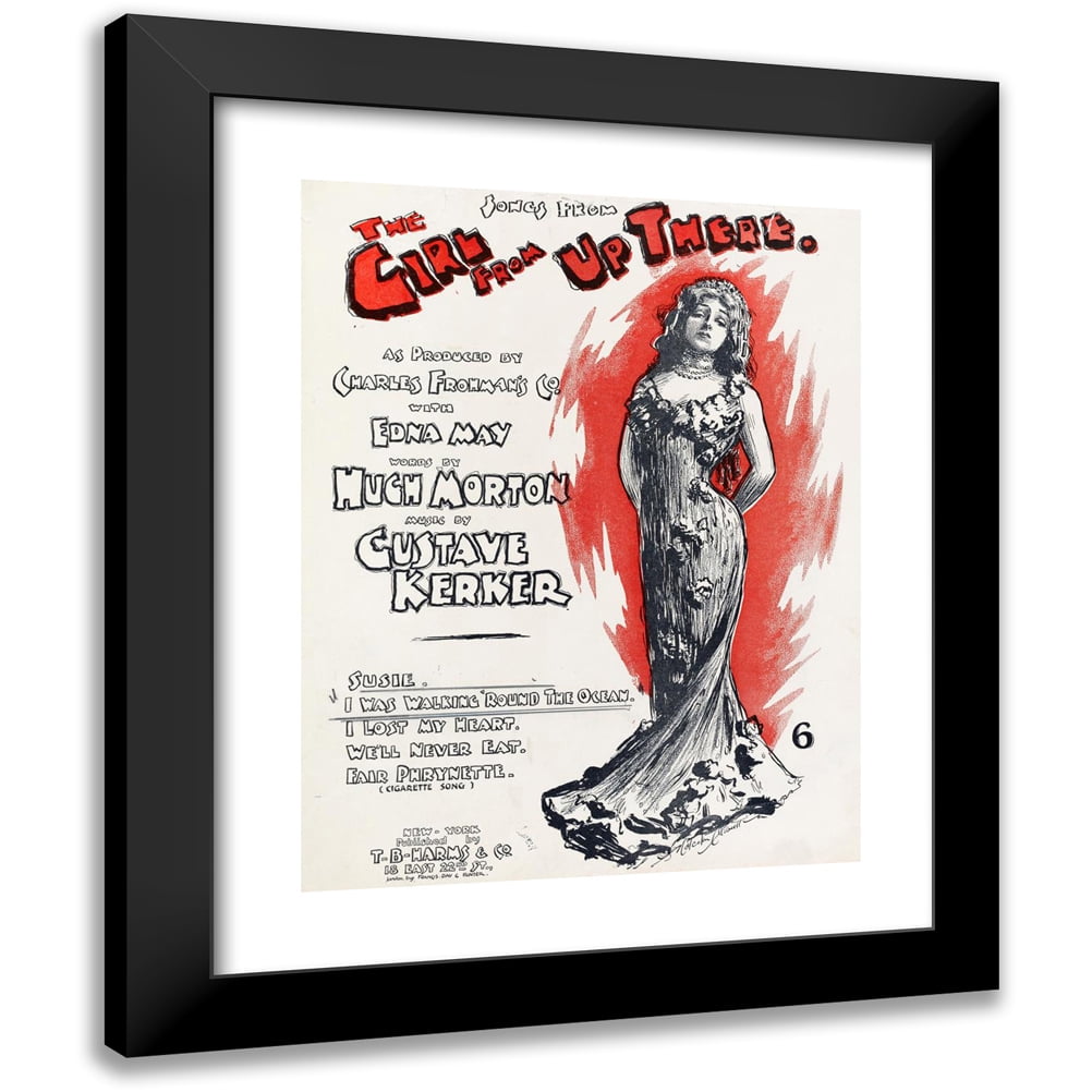 Anonymous 15x18 Black Modern Framed Museum Art Print Titled The Girl