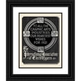 thumbnail image 1 of Anonymous 15x18 Black Ornate Wood Framed Double Matted Museum Art Print Titled - International Association of Electrotypers (1920 1890-1913), 1 of 5