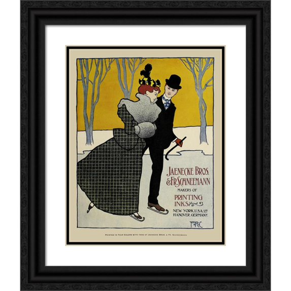 Anonymous 15x18 Black Ornate Wood Framed Double Matted Museum Art Print Titled - Jaenecke, Ad. 08 (1890-1913)