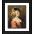 thumbnail image 1 of Anonymous 15x18 Black Ornate Wood Framed Double Matted Museum Art Print Titled - Portrait of Rubens’ Wife (17th Century), 1 of 5