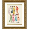 thumbnail image 1 of Anonymous 15x18 Gold Ornate Wood Frame and Double Matted Museum Art Print Titled - Delineator V102 Pl51 (1923), 1 of 4