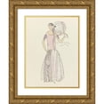 thumbnail image 1 of Anonymous 15x18 Gold Ornate Wood Frame and Double Matted Museum Art Print Titled - Gazette Du Bon Ton, 1921 - No. 10: No XVI Sketch (1921), 1 of 4