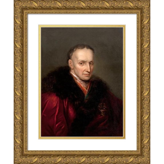 Anonymous 15x18 Gold Ornate Wood Frame and Double Matted Museum Art Print Titled - Portrait of Maciej Sobolewski