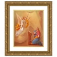 thumbnail image 1 of Anonymous 15x18 Gold Ornate Wood Frame and Double Matted Museum Art Print Titled - The Annunciation (1883), 1 of 4